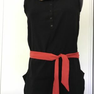 Long Foulard fin à cheveux, ROUGE, cravate lavallière